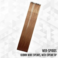 100mm Wire Spears, with spear tip (x20)