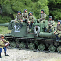 Seated Soviet Tank crew - Set 2 (20mm)