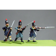 Silesian Landwehr, British shako, litewka, skirmishing (18mm)