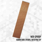 100mm Wire Spears, with pike tip (x20)